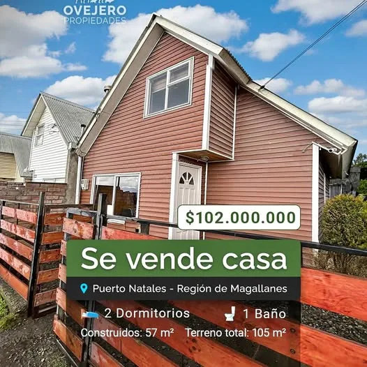 Casa 2D 1B 57m² en Villa O'Higgins